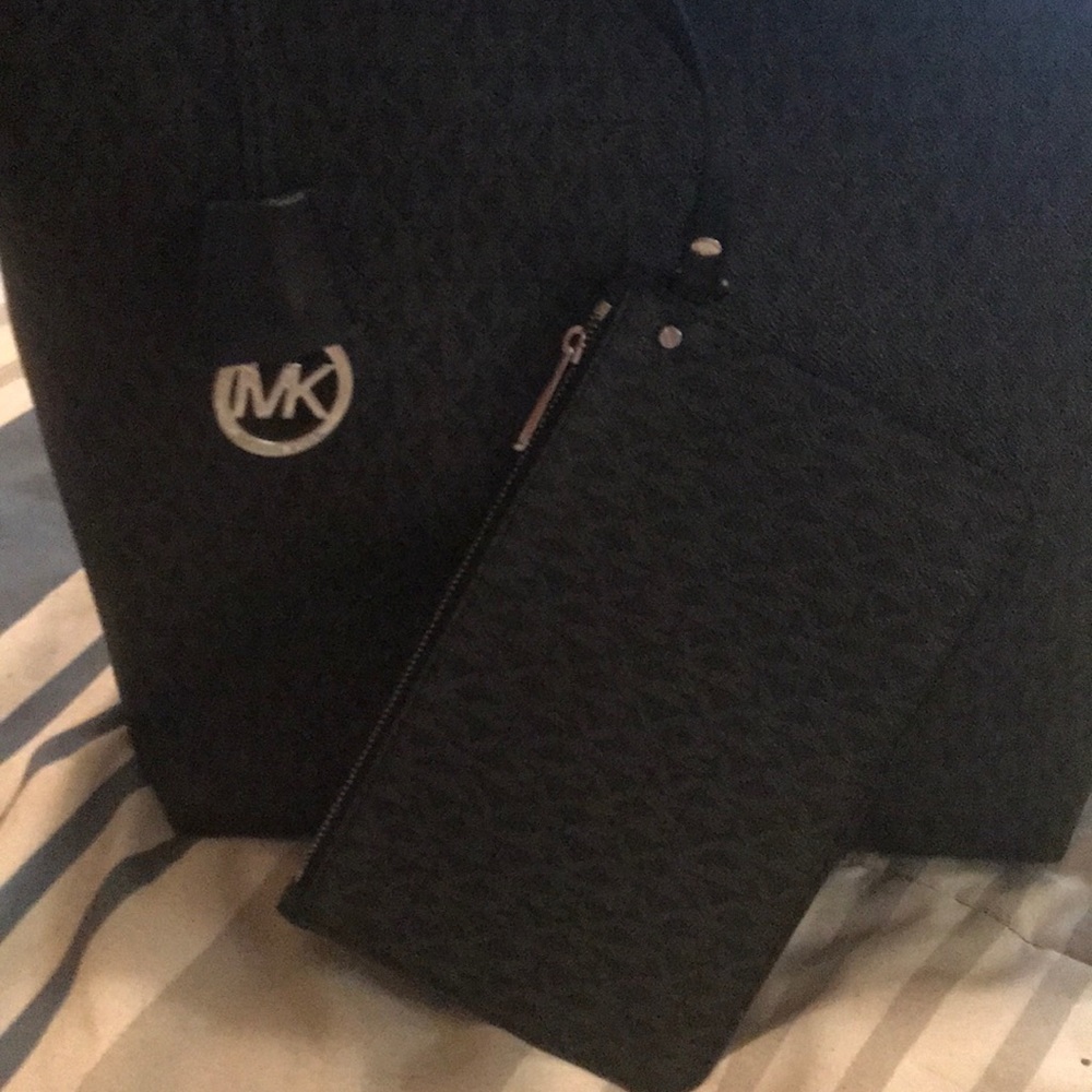Michael Kors monogram tote with wristlet